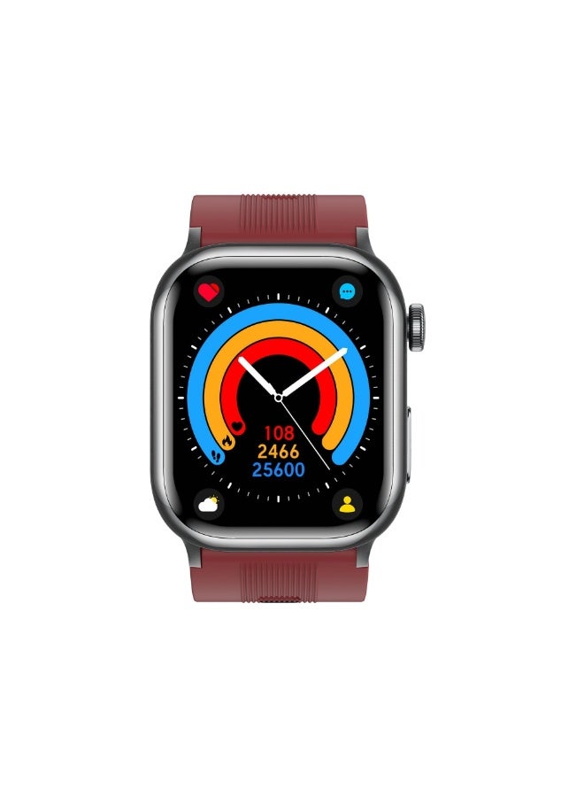 Domars Smart Watch for Women Men,Sports Modes Smartwatch with 2.06" HD Touchsreen, with Real-Time Monitoring of Heart Rate, Blood Oxygen, Body Temperature, Blood Pressure, Sleep Auality and Stress Levels.Bluetooth Call & Music Control Fitness Watch for iPhone/Android (Red) - Image 3